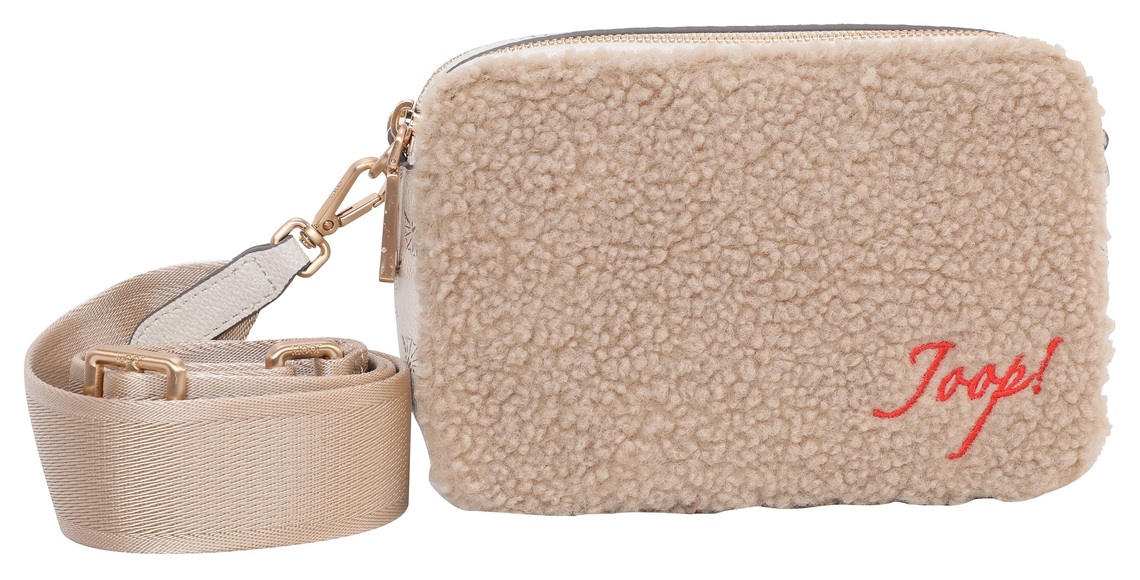 Joop! Umhängetasche »cortina peluche susan shoulderbag xshz«, mit flauschiger Rückseite