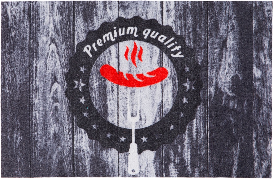 Andiamo Fussmatte »BBQ Premium«, rechteckig, 3 mm Höhe, Schmutzfangmatte, Grillmatte bzw. Grillunterlage ideal als Bodenschutz, In- und Outdoor geeignet