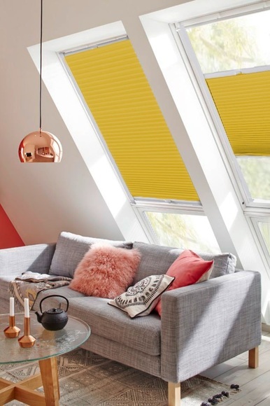 sunlines Dachfensterplissee »StartUp Style Honeycomb VD«, abdunkelnd, verspannt, mit Führungsschienen