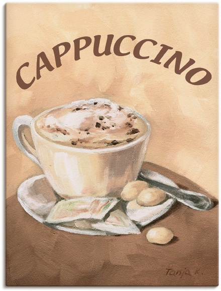 Artland Wandbild »Tasse Cappuccino«