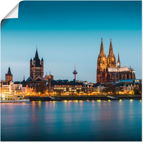 Artland Wandbild »Köln Rheinpromenade«