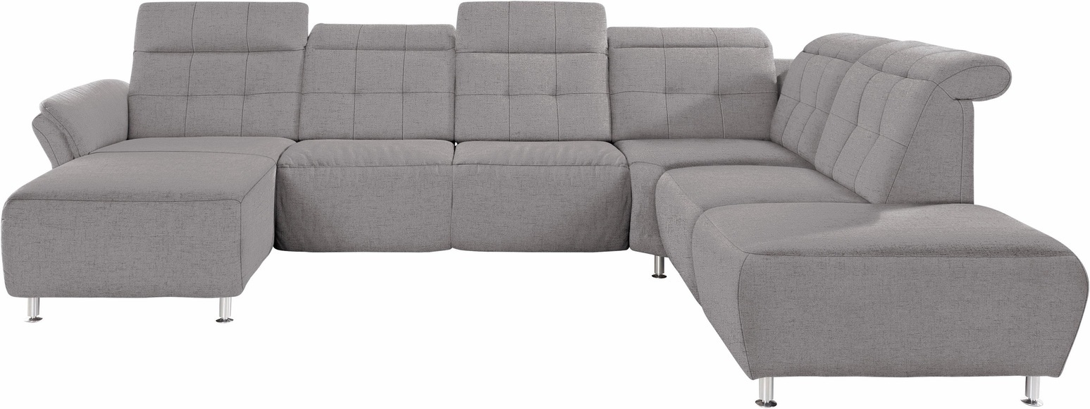 Places of Style Wohnlandschaft »Manhattan«, 2 Sitze mit elektrischer Relaxfunktion, verstellbare Armlehnen