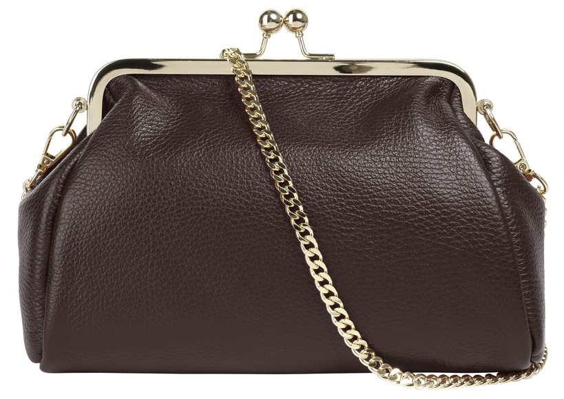 Cluty Abendtasche, (1 tlg.), echt Leder, Made in Italy
