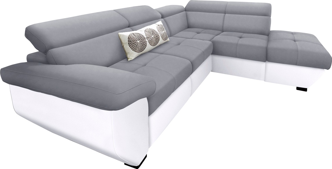 COTTA Ecksofa, inklusive Kopfteilverstellung, wahlweise mit Bettfunktion + Bettkasten