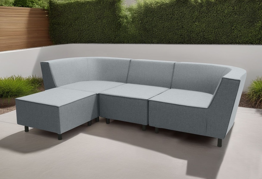 DOMO collection Sofaelement »Sonna, individuell zusammenstellbar«, Einzelelemente für Terrasse, Garten und Balkon, speziell für Outdoor