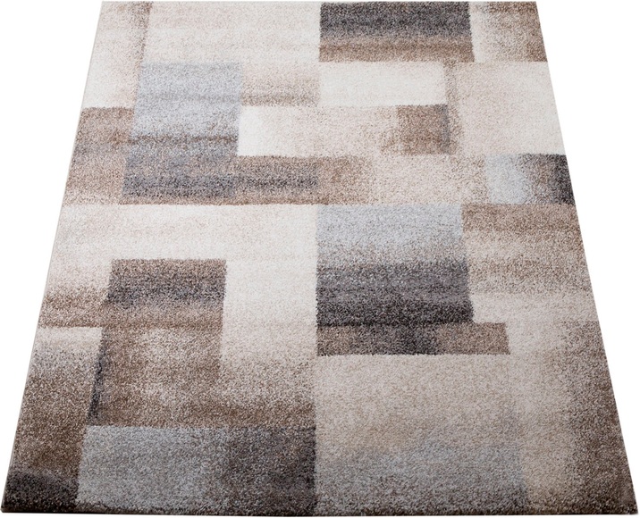 Paco Home Hochflor-Teppich »Elegance 314«, rechteckig, 32 mm Höhe, modernes Patchwork Design, ideal im Wohnzimmer & Schlafzimmer