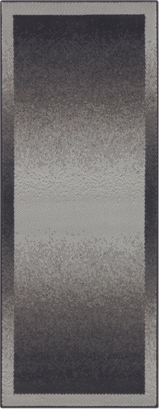 DELAVITA Läufer »Simon«, rechteckig, 8 mm Höhe, Kurzflor Läufer, Unifarben, Retro Design, ringsum gekettelt, Bordüre, Wohnzimmer, Schlafzimmer, Arbeitszimmer, Robust, Pflegeleicht