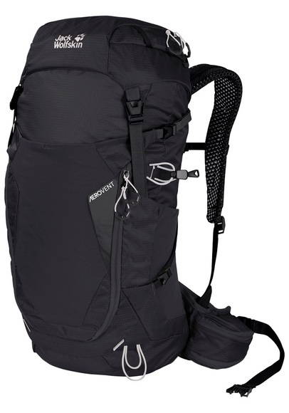 Jack Wolfskin Hinterlüfteter Wanderrucksack Crosstrail Liter Backlength one size schwarz black