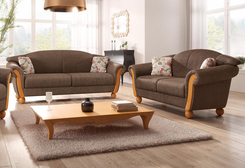 Home affaire Sitzgruppe »Milano«, (2 tlg.), 2-Sitzer und 3-Sitzer