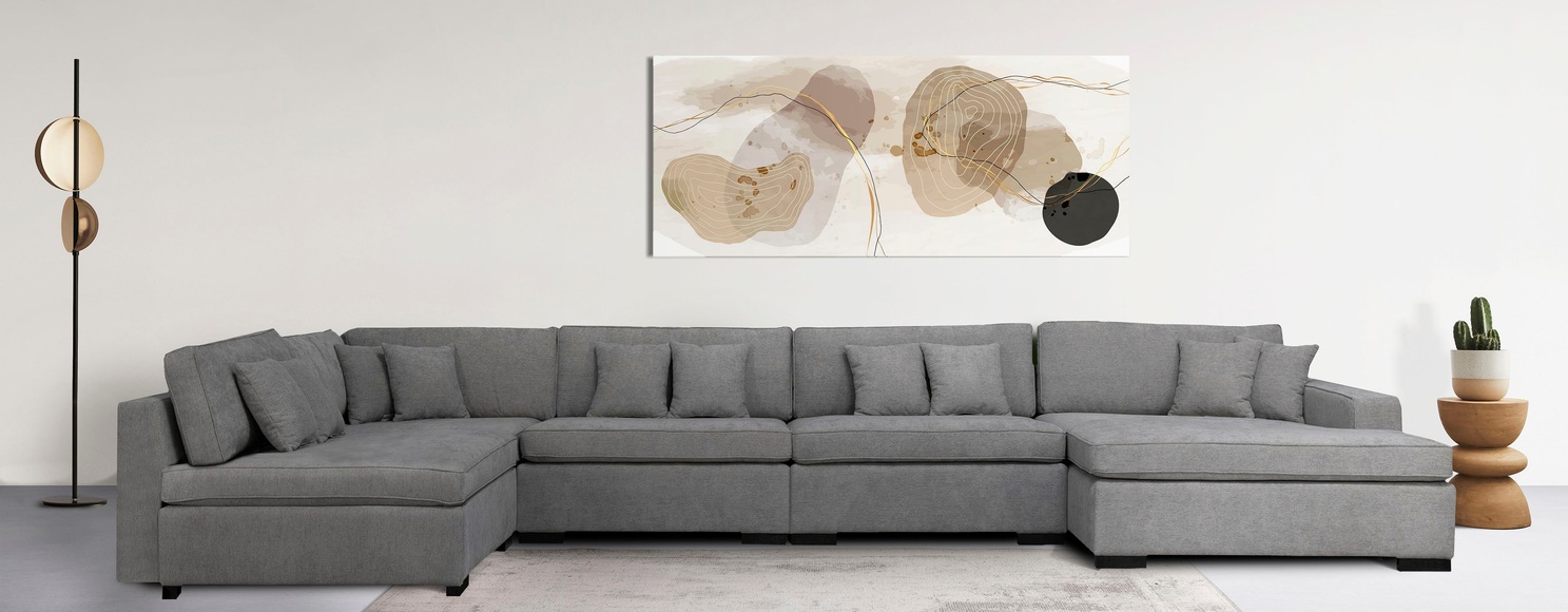 Guido Maria Kretschmer Home&Living Wohnlandschaft »Skara XXL«, Lounge-Sofa XXL mit Federkern-Polsterung, in vielen Bezugsvarianten, auch recycelt