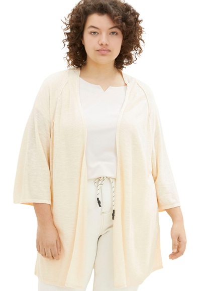TOM TAILOR PLUS Cardigan, Ohne Verschluss