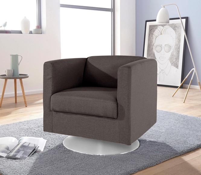 INOSIGN Sessel »Bob«, drehbar mit Tellerfuss