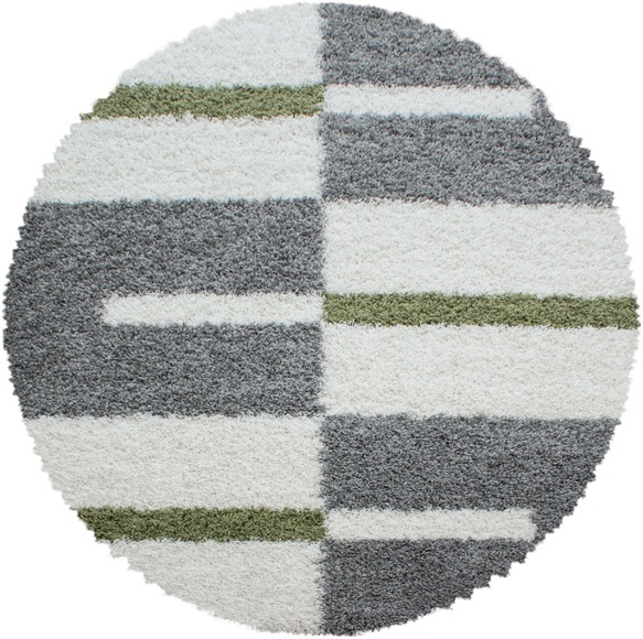 Ayyildiz Teppiche Hochflor-Teppich »Gala Shaggy 2505«, rund, Wohnzimmer