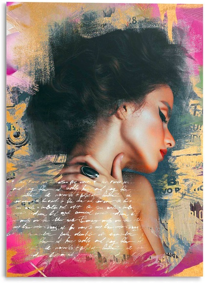 Platinum Acrylglasbild »Glamour Frau«
