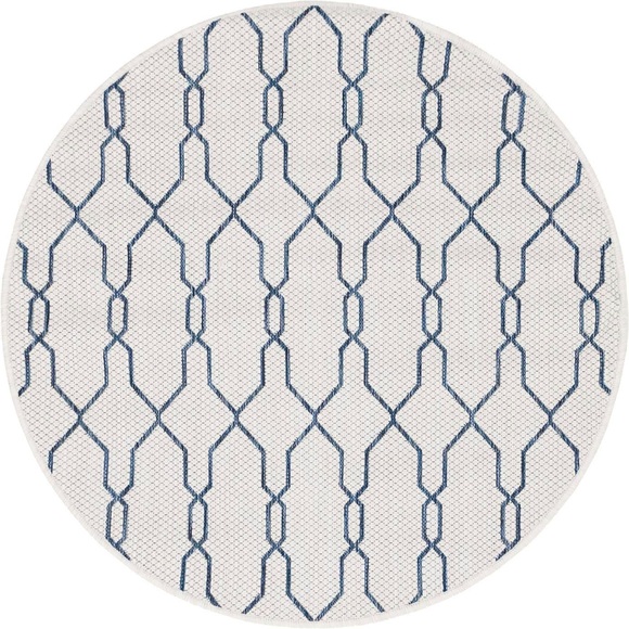 Myflair Möbel & Accessoires Teppich »Outdoor Crosses«, rund, 4 mm Höhe, In- und Outdoor geeignet, ideal im Wohnzimmer & Schlafzimmer