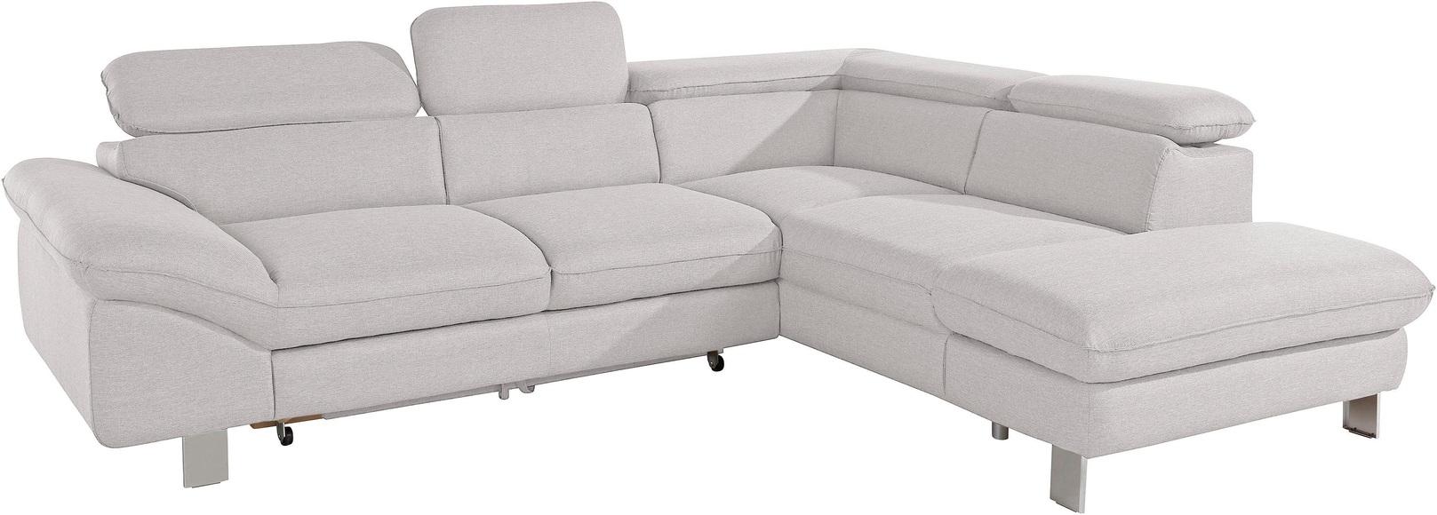 COTTA Ecksofa, mit Kopf- bzw. Rückenverstellung, wahlweise mit Bettfunktion und Bettkasten