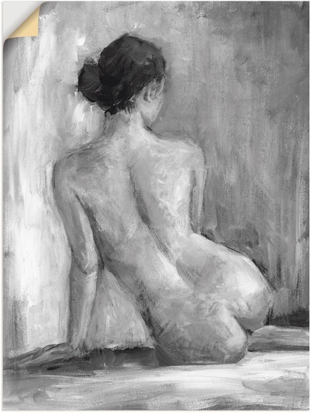 Artland Wandbild »Figur in schwarz & weiss I«