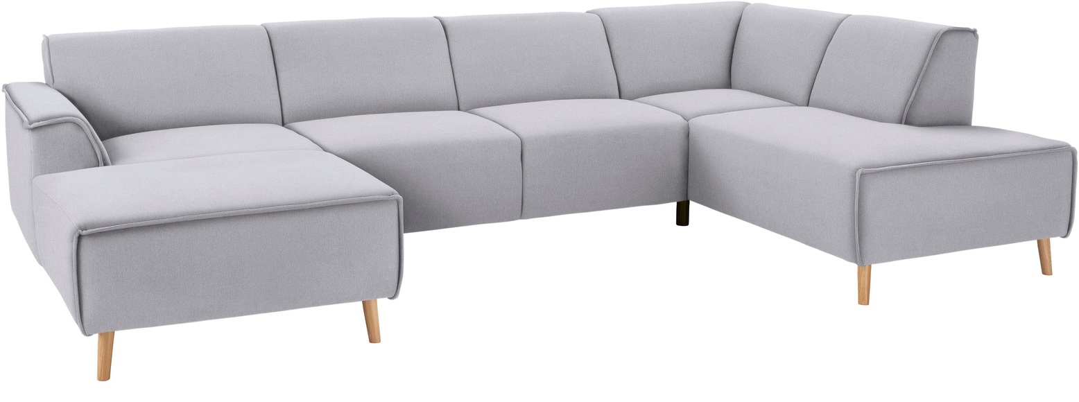 andas Wohnlandschaft »Janek«, mit Federkern und Keder in scandinavischem Design