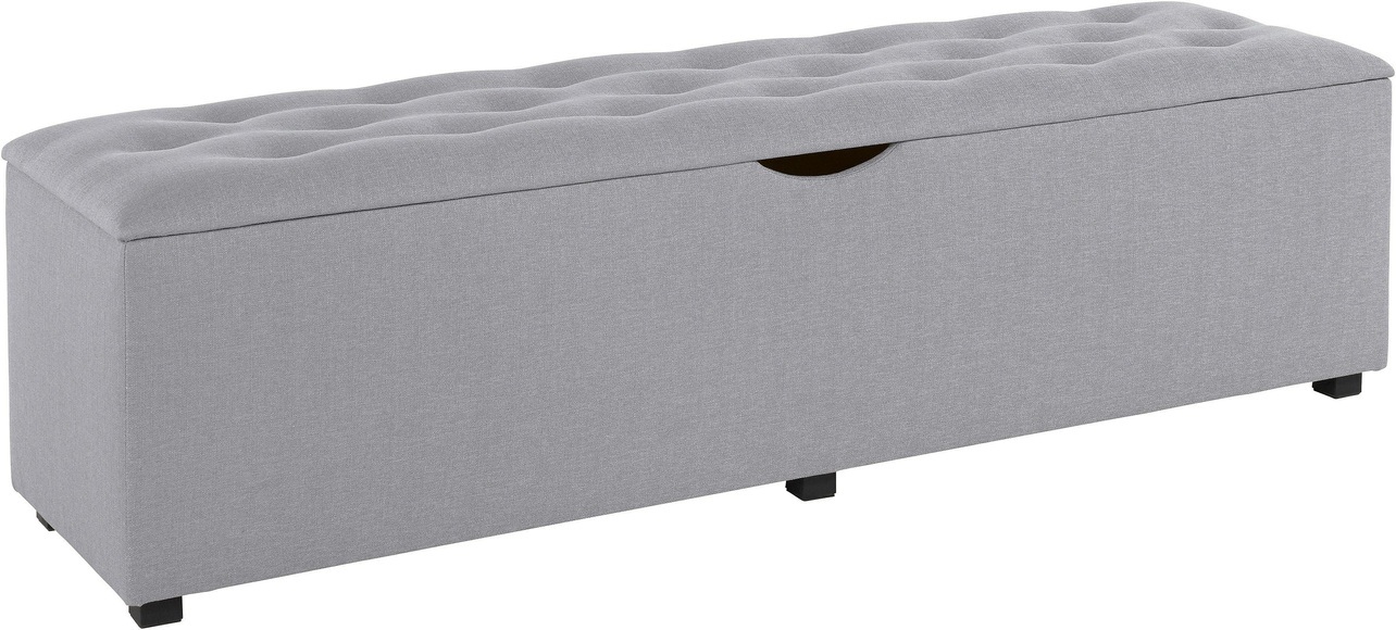 Places of Style Hockerbank »Knobbed«, Hockerbank mit Stauraum, Breite 120 cm und 160 cm