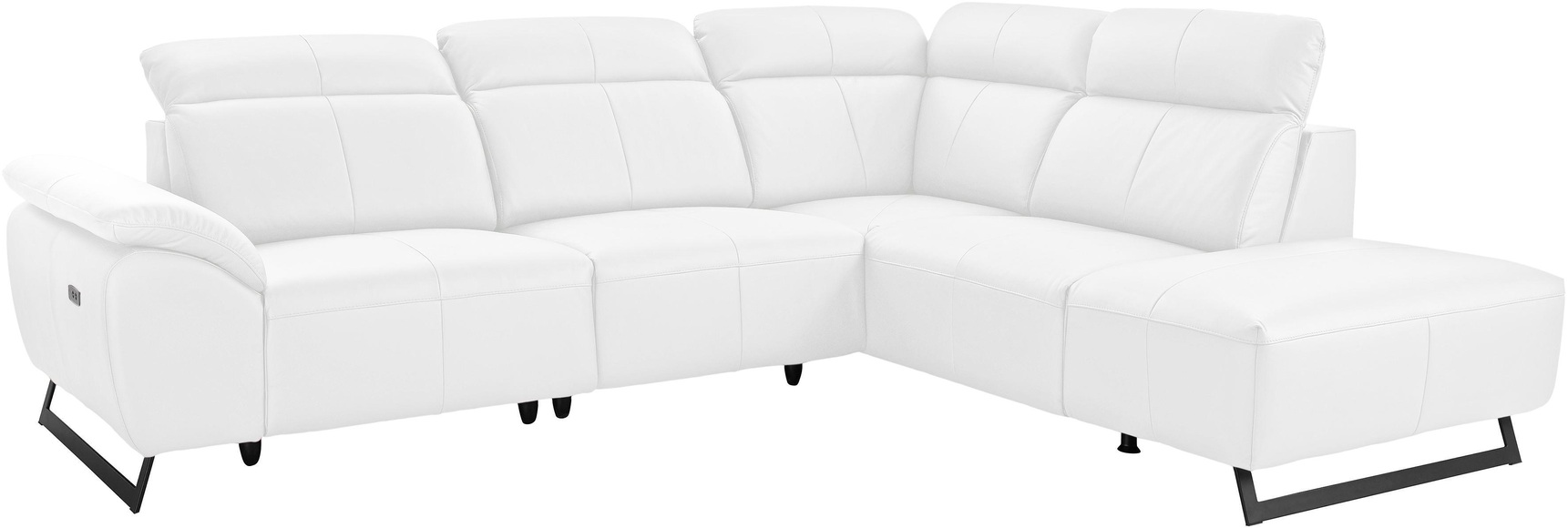 COTTA Ecksofa, inklusive Kopfteilverstellung, wahlweise mit elektrischen Relaxfunktionen