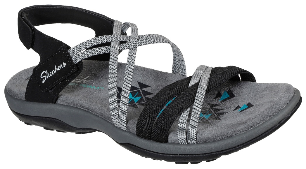 Skechers Sandale »REGGAE SLIM TAKES TWO«, mit elastischen Riemchen