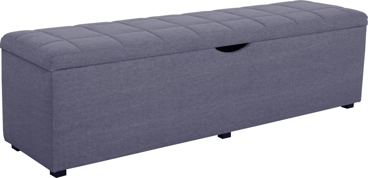 Places of Style Hockerbank »Checked«, mit Stauraum, Breite 120 cm und 160 cm, auch als Garderobenbank oder Bettbank geeignet