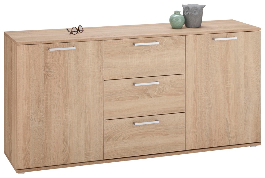 borchardt Möbel Kommode »Tim«, Breite 139 cm, glänzende Metallgriffe