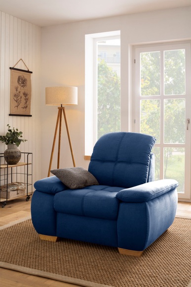 Home affaire Sessel »Lotus Home Luxus«, wahlweise mit Kopfteilverstellung und Aqua Clean-Bezug für leichte Reinigung mit Wasser, bis zu 140 kg belastbar