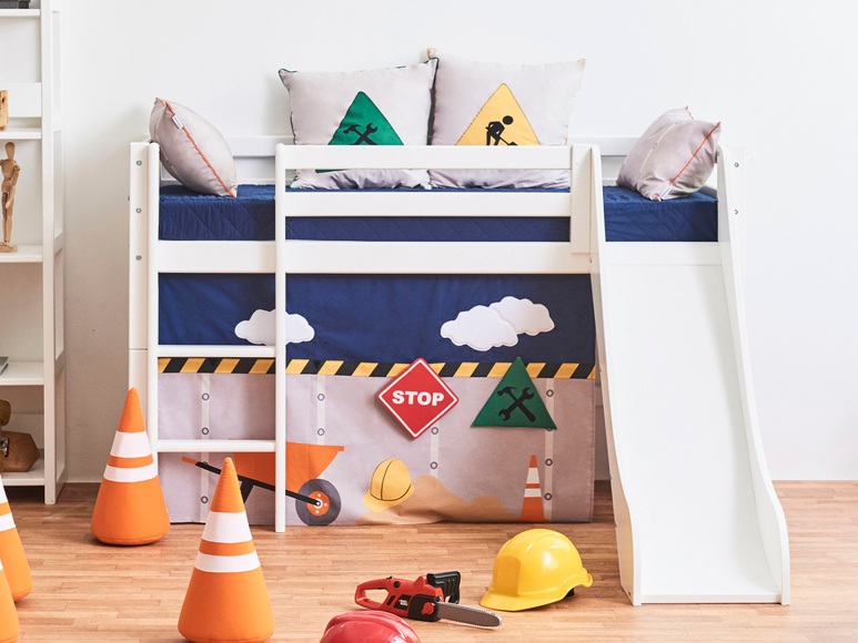 Hoppekids Hochbett »Construction«, inkl. Rutsche