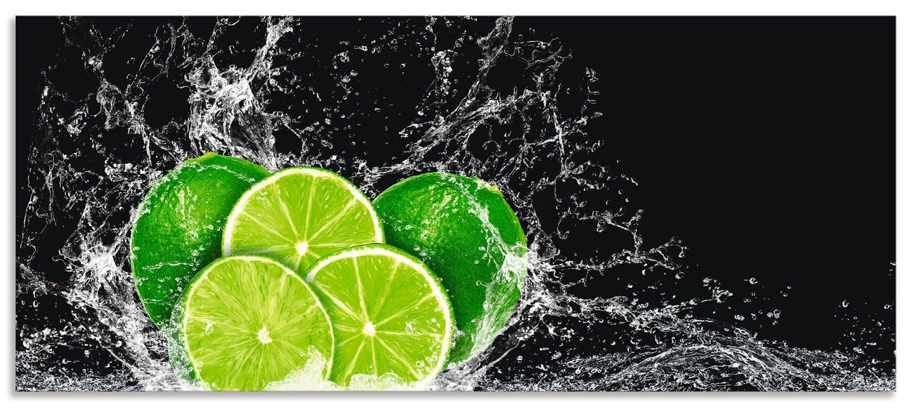 Artland Küchenrückwand »Limone mit Spritzwasser«