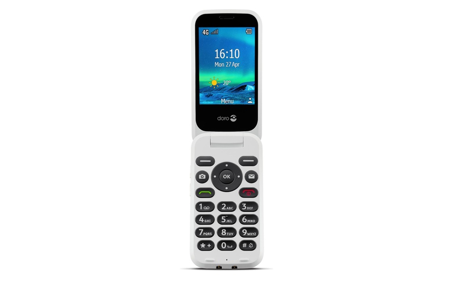 DORO 6880 - Klapphandy (Schwarz/Weiss)