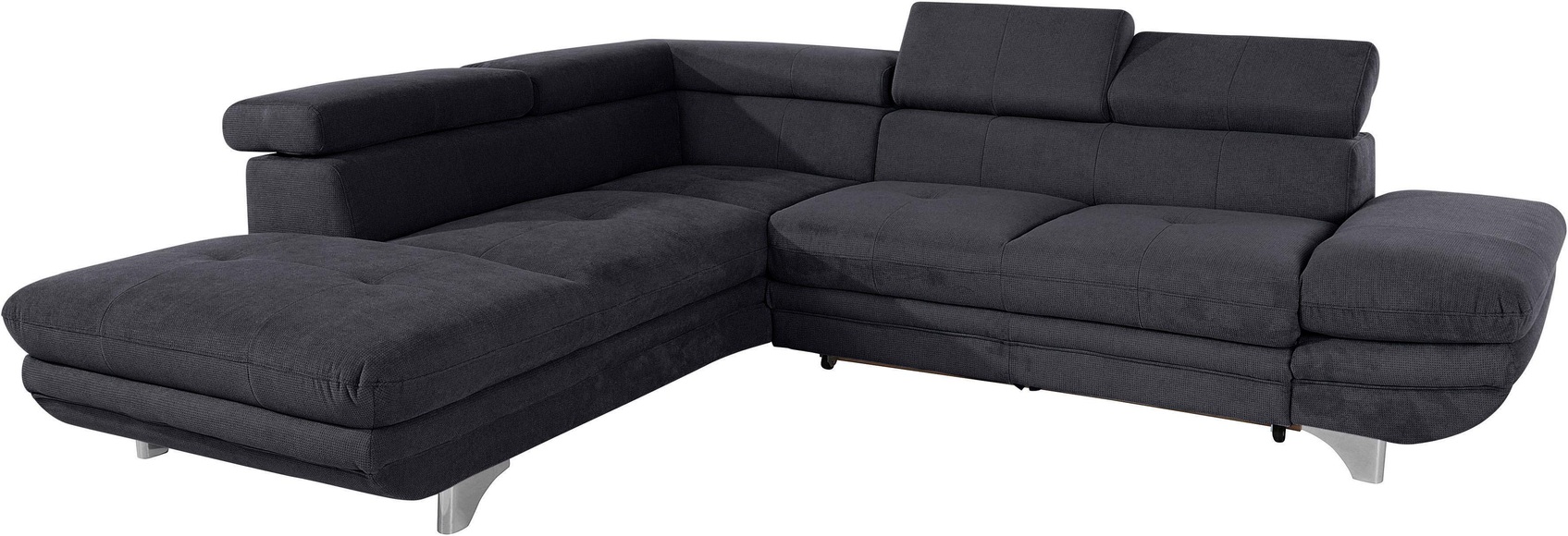 COTTA Ecksofa, inklusive Kopf- und Armteilverstellung, wahlweise mit Bettfunktion
