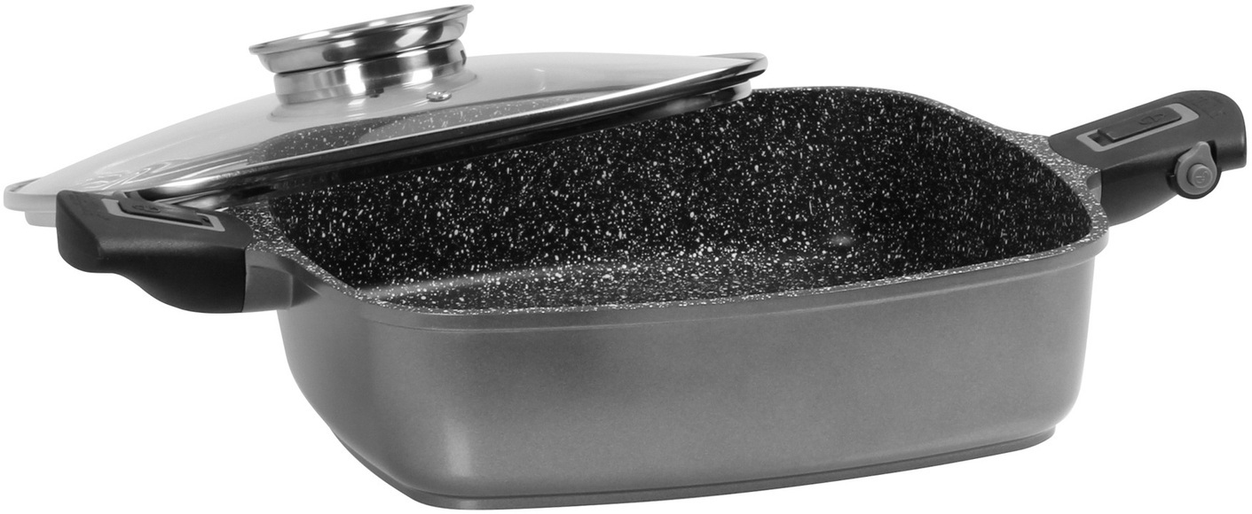 STONELINE® Imagination Plus Eckpfanne 28 x 28 cm Stoneline schwarz