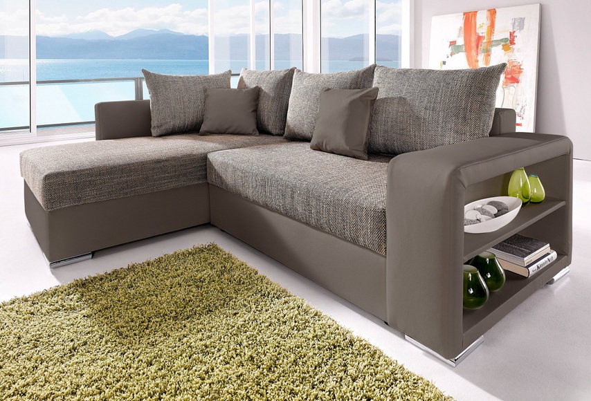 COLLECTION AB Ecksofa, mit Bettfunktion, wahlweise mit Federkern