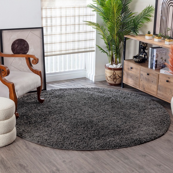 Surya Hochflor-Teppich »UNI CHIC 2302«, rund