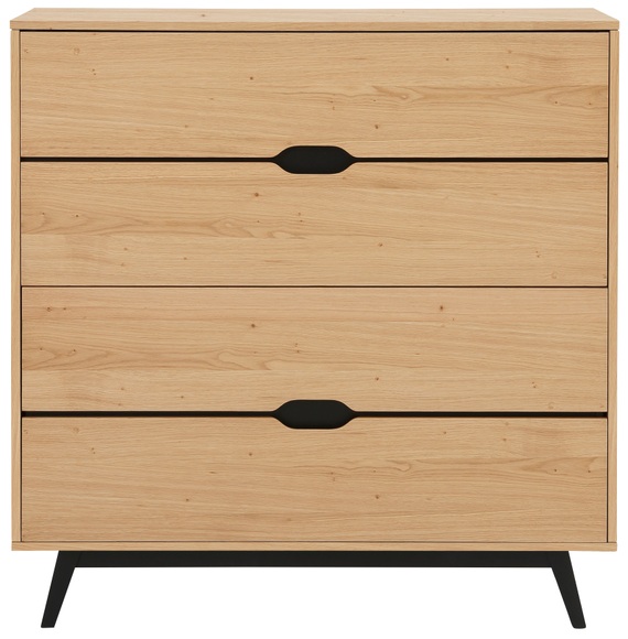 Home affaire Kommode »Flow«, moderne Schubkastenkommode ohne Griffe, schöne Holzoptik, Höhe 112 cm