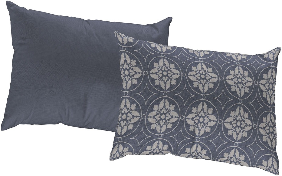 Adam Elements - ADAM - Kissenbezug Romantic Puligny 60 cm x 40 cm, Dunkelblau