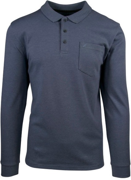 Daniel Hechter Langarm-Poloshirt, mit Brusttasche