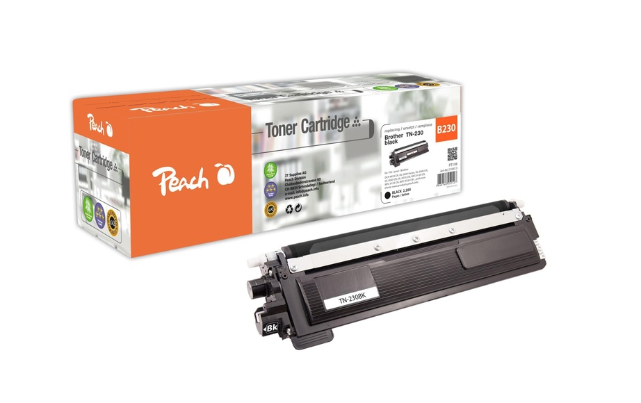 Peach Tonermodul schwarz kompatibel zu Brother TN-230BK, TN-230