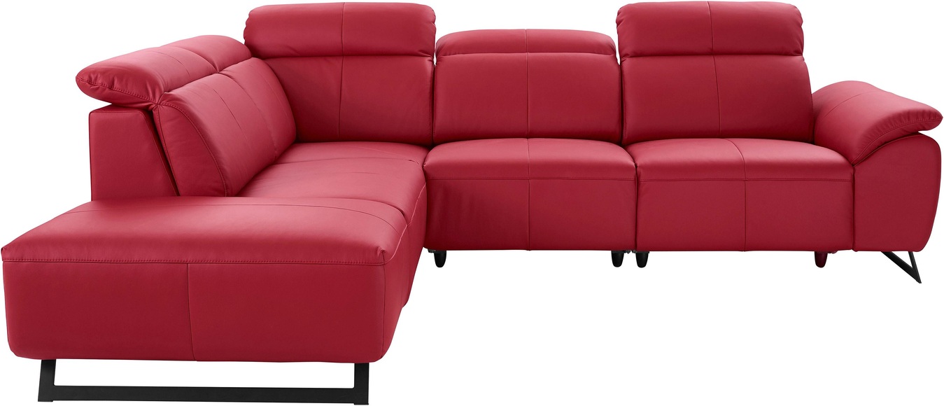 COTTA Ecksofa, inklusive Kopfteilverstellung, wahlweise mit elektrischen Relaxfunktionen
