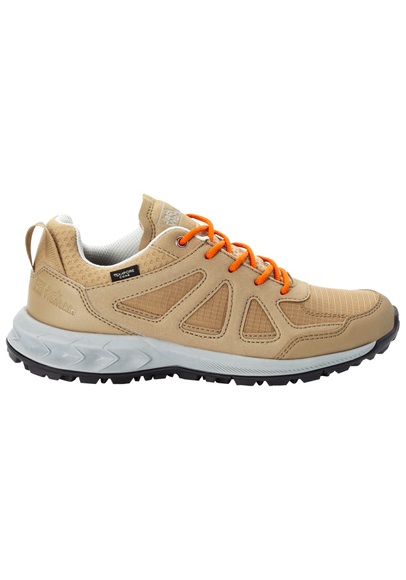 Jack Wolfskin Wasserdichte Wanderschuhe Damen Woodland 2 Texapore Low Women 41 braun sandstone