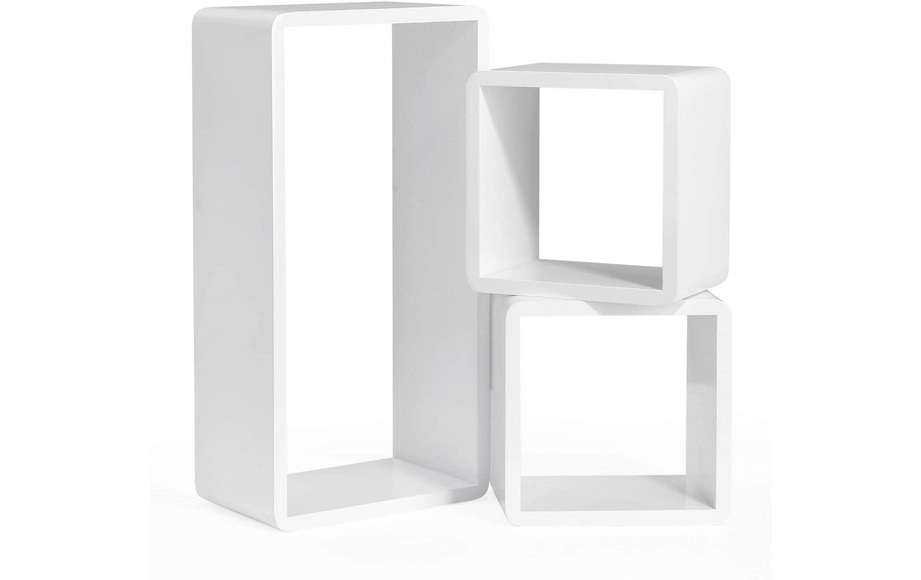 Songmics - Wandregale, 3er Set, Weiss LWS50WT
