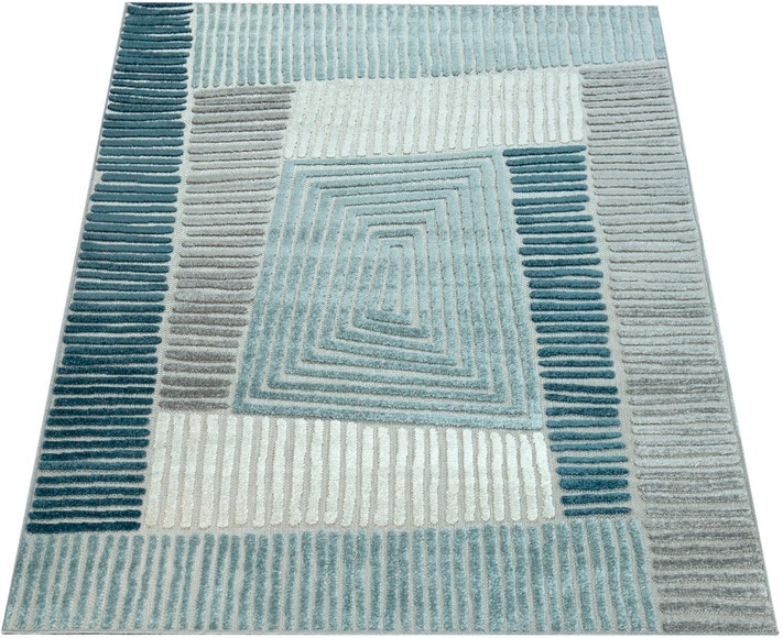 Paco Home Teppich »Stilo 850«, rechteckig, 13 mm Höhe, In- und Outdoor geeignet, Wohnzimmer