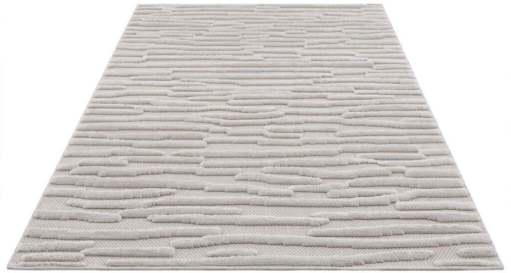 Carpet City Teppich »SANTORINI 58394«, rechteckig, 5 mm Höhe, 3D-Design: Flor erzeugt ein Hoch-Tief-Effekt, In- und Outdoor geeignet