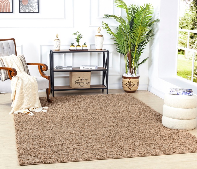 Surya Hochflor-Teppich »UNI CHIC 2301«, rechteckig