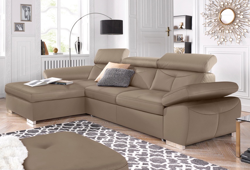 exxpo - sofa fashion Ecksofa, wahlweise mit Bettfunktion und Bettkasten