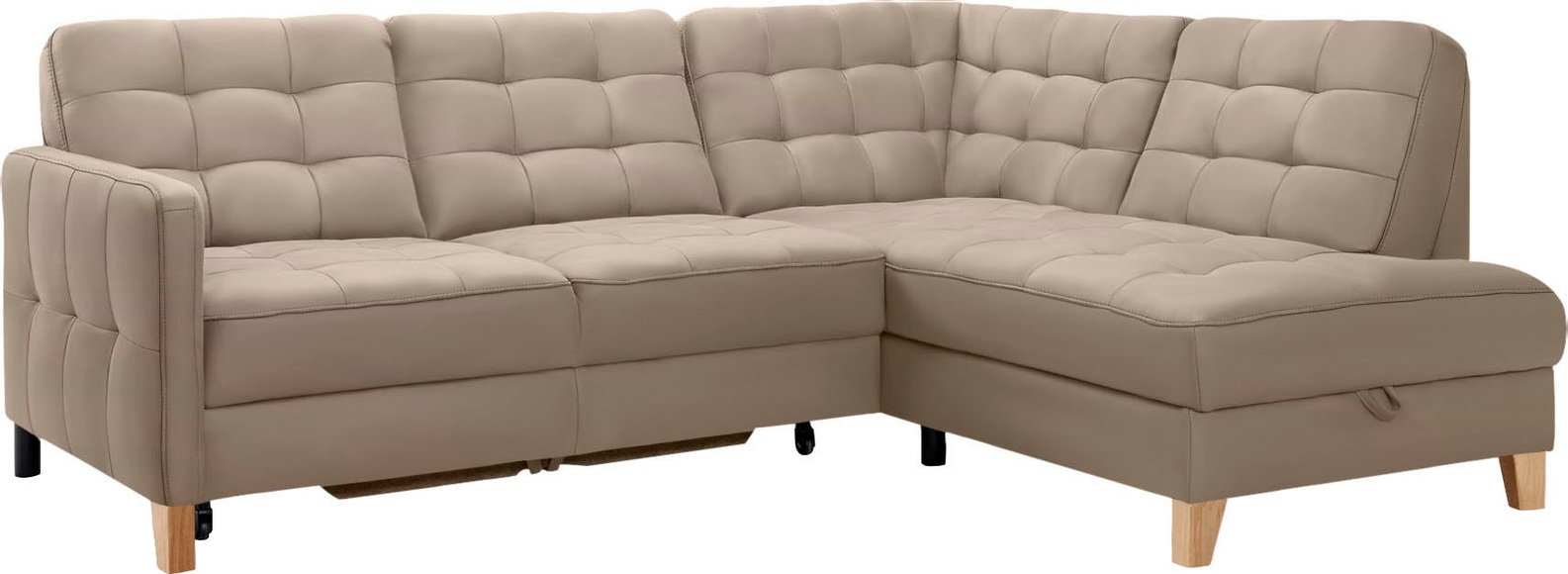 exxpo - sofa fashion Ecksofa »Elio«, wahlweise mit Bettfunktion und Bettkasten, in vielen Bezugsqualitäten
