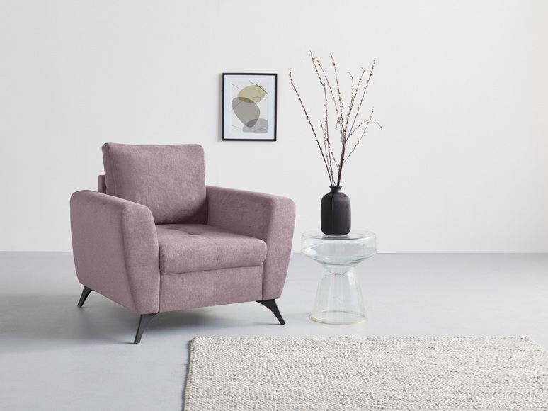 andas Sessel »Lörby Luxus«, Belastbarkeit bis 140kg pro Sitzplatz, auch mit Aqua clean-Bezug, feine Steppung im Sitzbereich, lose Kissen