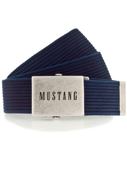 MUSTANG Stoffgürtel, mit gewaschenem Rillenband