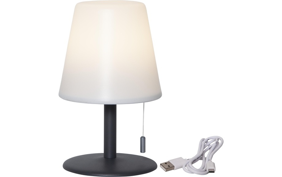 LED-Tischleuchte Gardenlight Kreta mit Akku 26,5cm